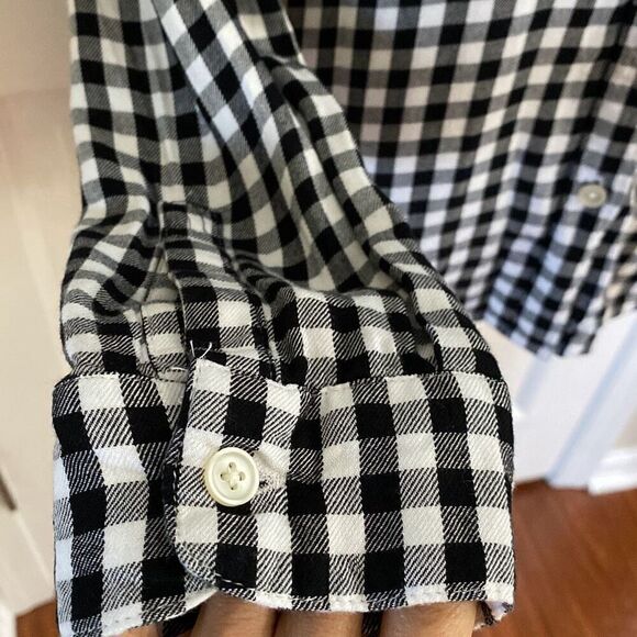 SO soft checkered button up shirt size M - Picture 6 of 10